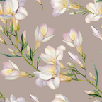 Акварельний патерн «Пудрова фрезія»